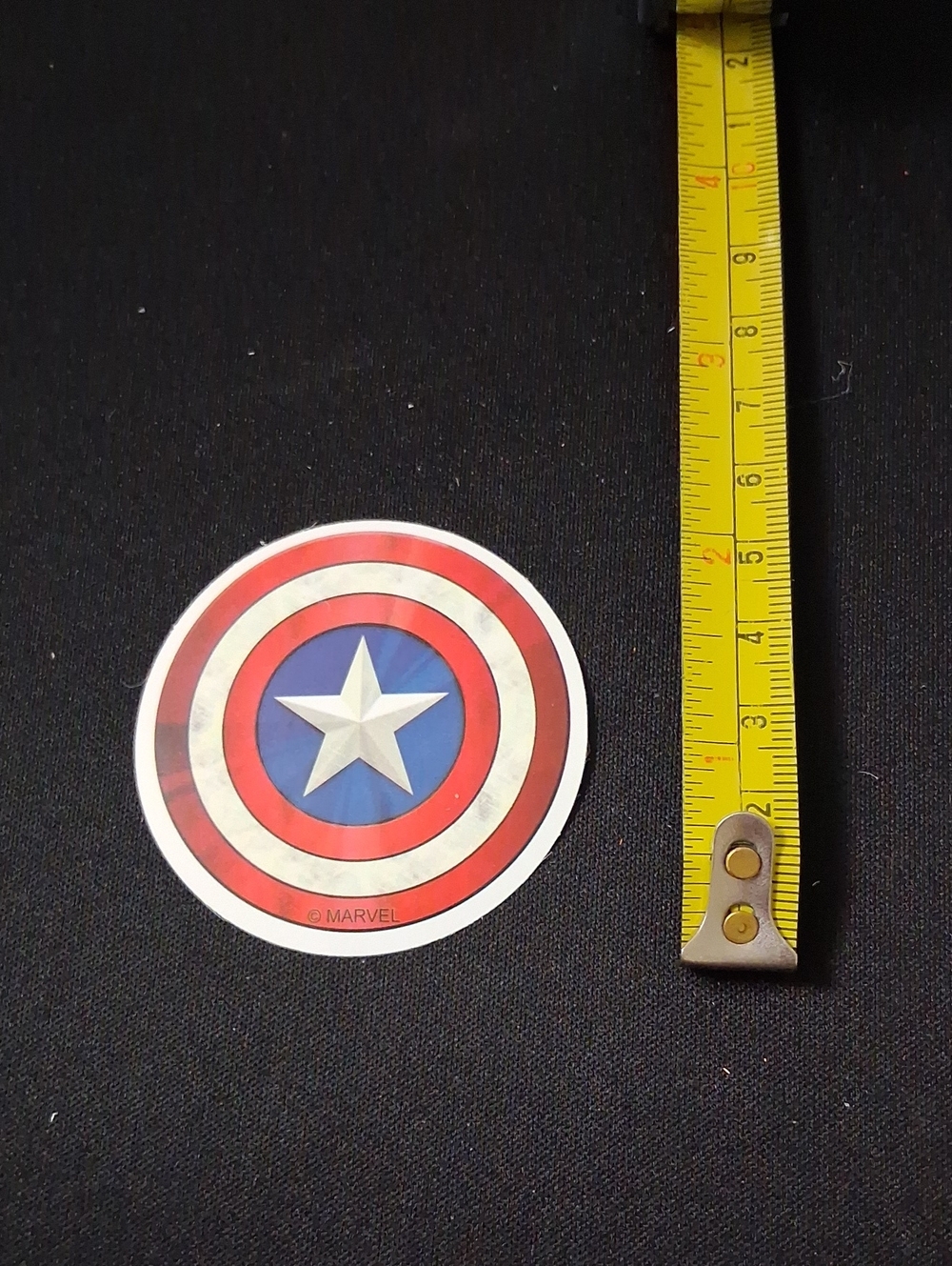 Marvel Captain America Shield Waterproof Sticker - Red, White, Blue